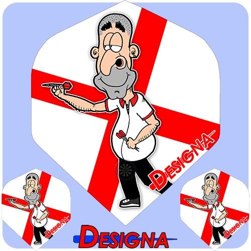 1 X Pack - Designa Patriot England - DSX Collection - 100 Micron - Extra Strong Carousel 1