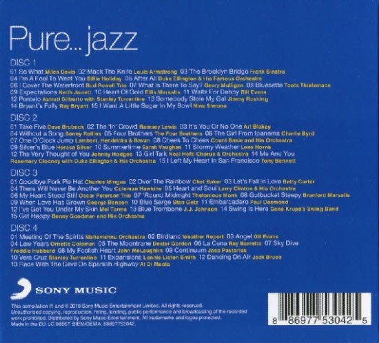 VARIOUS - PURE... JAZZ (4CD) Carousel 2
