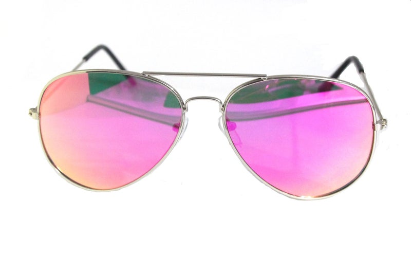 Full Mirrored Aviator Sunglasses Metal Frame Uv400 Silver Mirrored Aviator Sunglasses Metal Frame