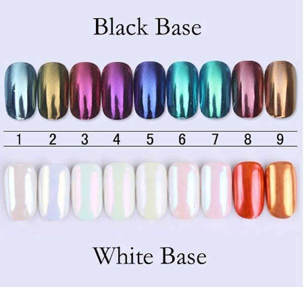 Nail glitter powder - red Pearl (8)- Mirror Powder 1g Carousel 4