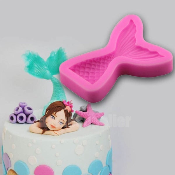 Mermaid Tail + Seashell Mould Cake Decor Carousel 6