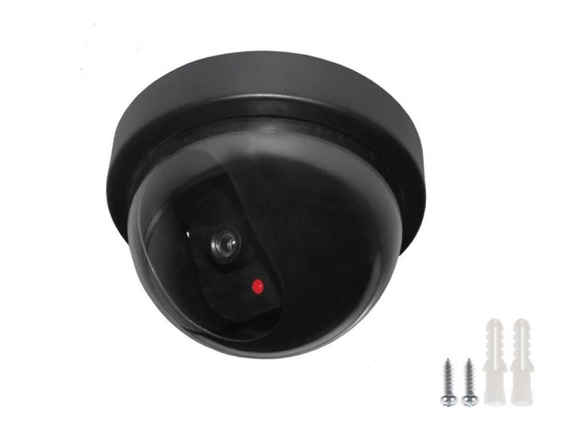 2 PCS Dummy Dome Security Camera with RED LED Light Carousel 2