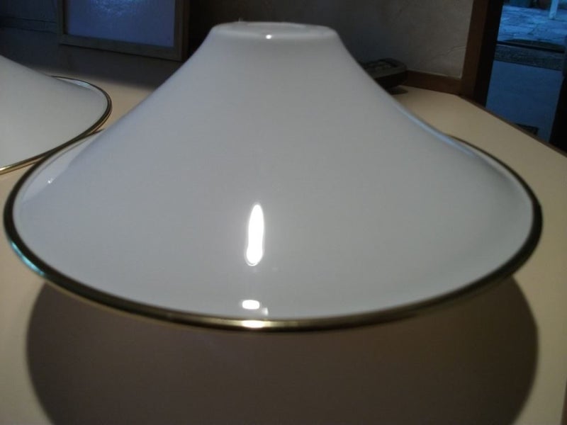 10 Medium 290mm acrylic white shades gd trim Carousel 2