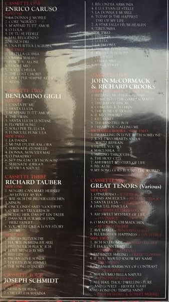 VARIOUS - THE GREAT TENORS COLLECTION [BOX SET] (6 CASSETTE) Carousel 2