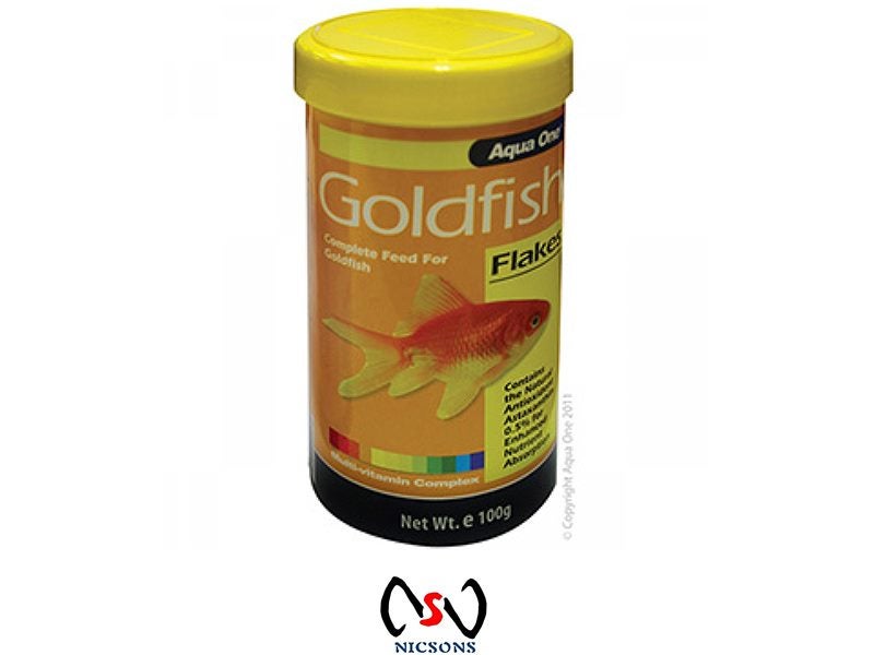 Aqua One Goldfish Flake Food 100g Carousel 1