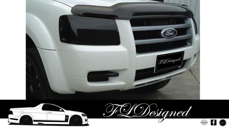 2007 2009 Pj Ford Ranger Black Out Headlight Covers Protectors 2007 2009 Pj Ford Ranger Black Out Headlight Covers Protectors Shields Guards Trade Me
