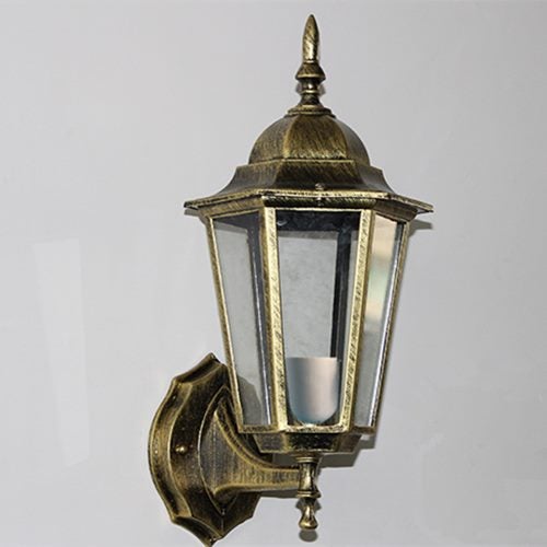 Outdoor Wall Lamp Metal Shade Cover Light Home Cafe Black Decor To Enlarge Photo