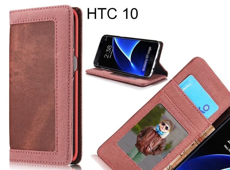 HTC 10 case contrast denim folio wallet case Carousel 1