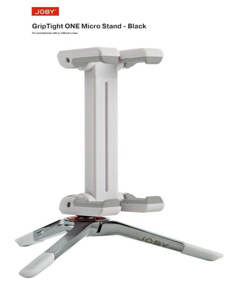 Joby GripTight ONE Micro Stand Tripod - White / Chrome Carousel 1