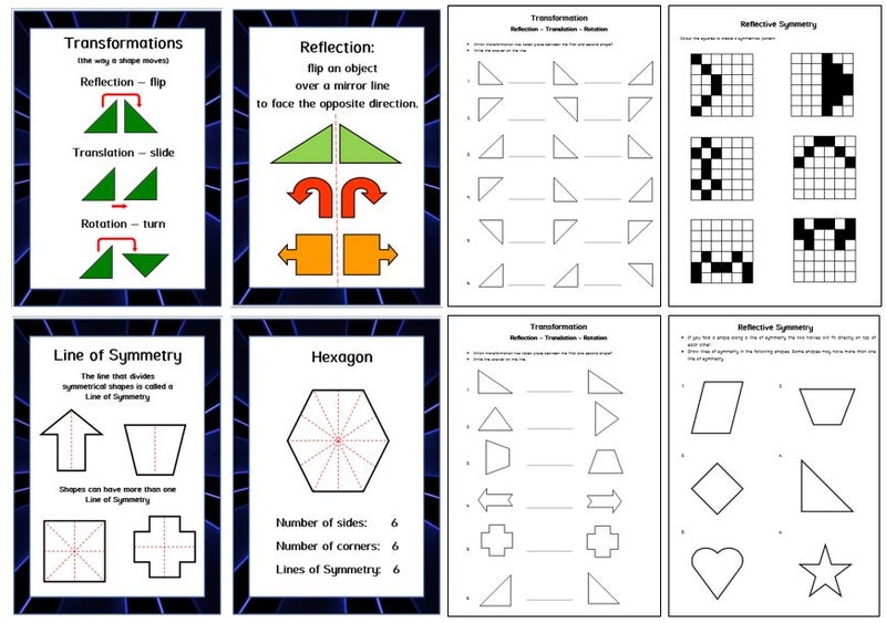 Teaching Geometry - Transformation - Reflection Rotation Symmetry