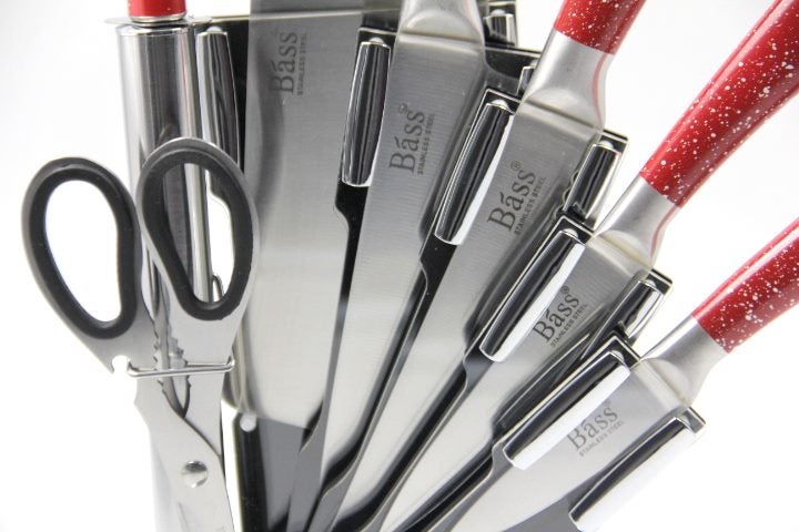Knife Set Bass B5214 Red Carousel 5