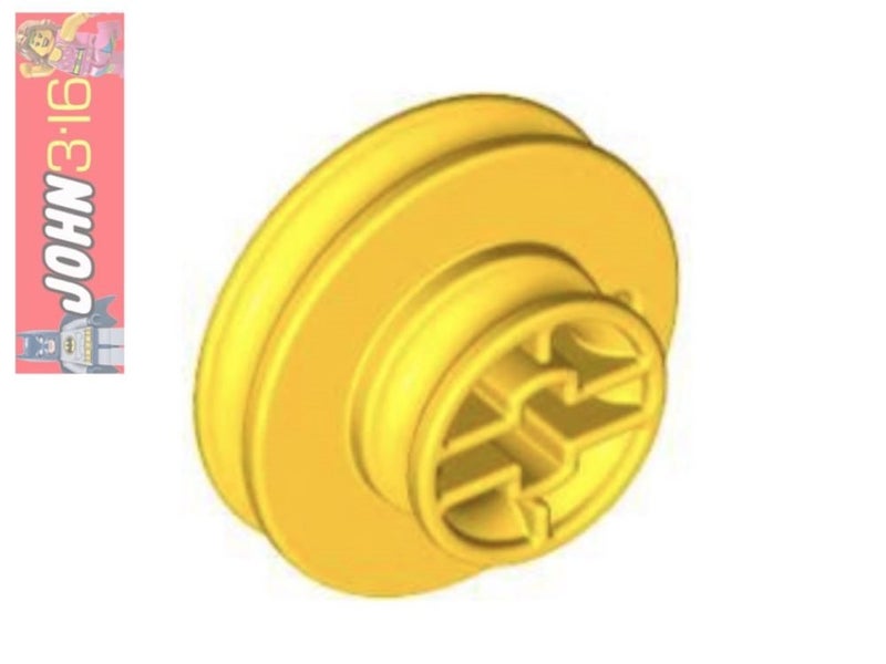 DUPLO PARTS - Yellow Duplo Technic Belt Wheel Carousel 1