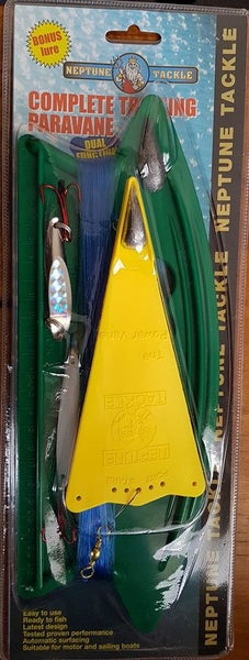 Nacsan Trolling Paravane Complete with Lure, Line and Holder Carousel 1