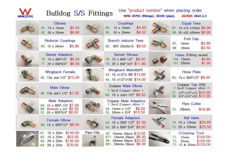 Promotion Sales -- 10X Brass Male Adaptors 15mm Carousel 5