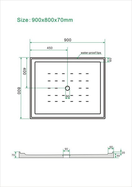 SALE Shower Box 3 Sides 750X900X750mm Swing Door - Lennox Bathroom Carousel 7