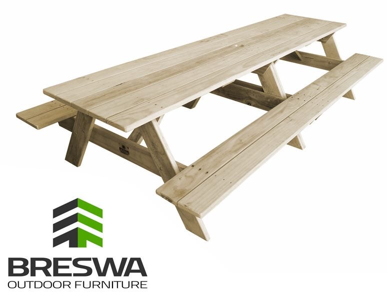 BBQ Table - HEAVY DUTY 3.0m (3000mm Kiwi Classic) Carousel 1