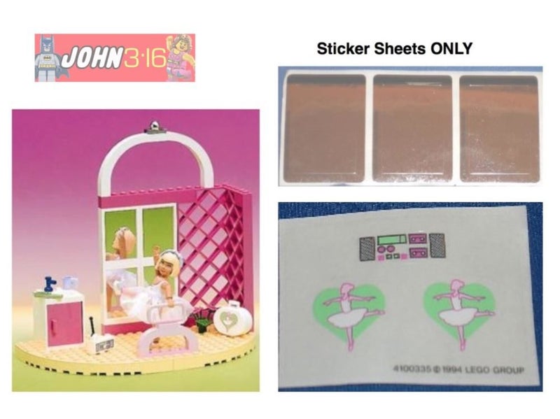 LEGO STICKERS - for set 5835 BELVILLE DANCE STUDIO Carousel 1
