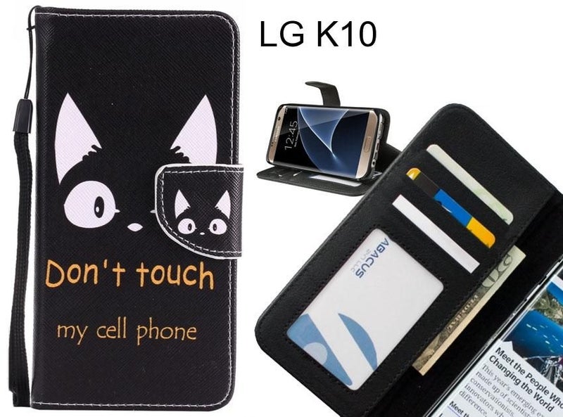 LG K10 case 3 card leather wallet case printed ID Carousel 1