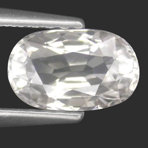 3.48CT DAZZLING HUGE 100% NATURAL DIAMOND WHITE ZIRCON Carousel 1