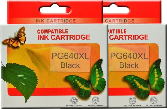 Compatible Canon PG640XL (PG640) Black Ink Cartridge (2 Black) Carousel 1