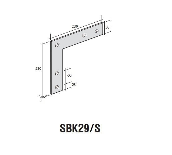 Stainless Steel L Bracket SBK29/S Carousel 1