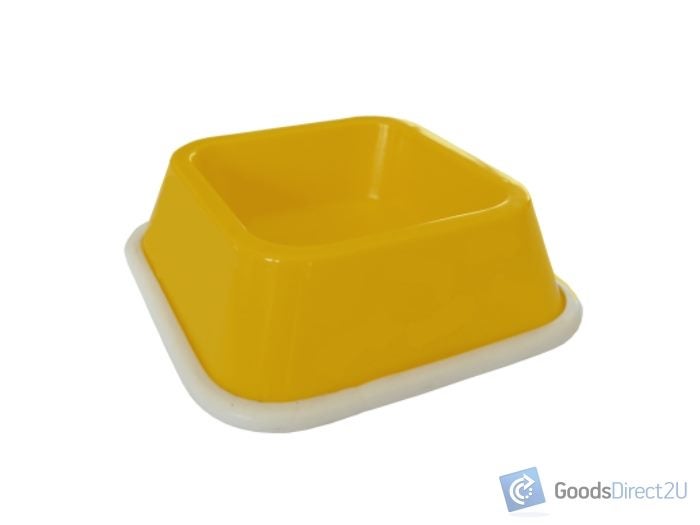Pet Bowl - Small Single - Yellow Carousel 1