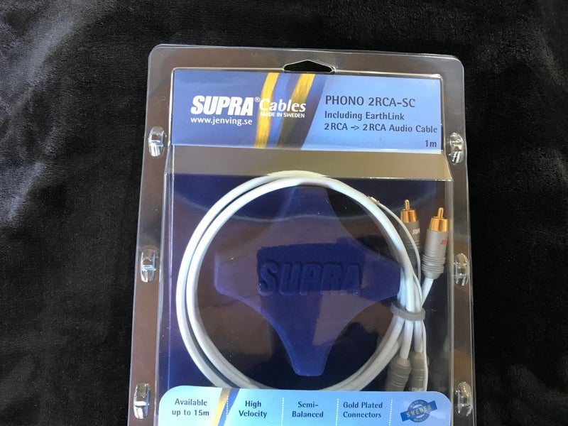 SUPRA PHONO 2RCA-SC BLUE 1Mtr Carousel 2