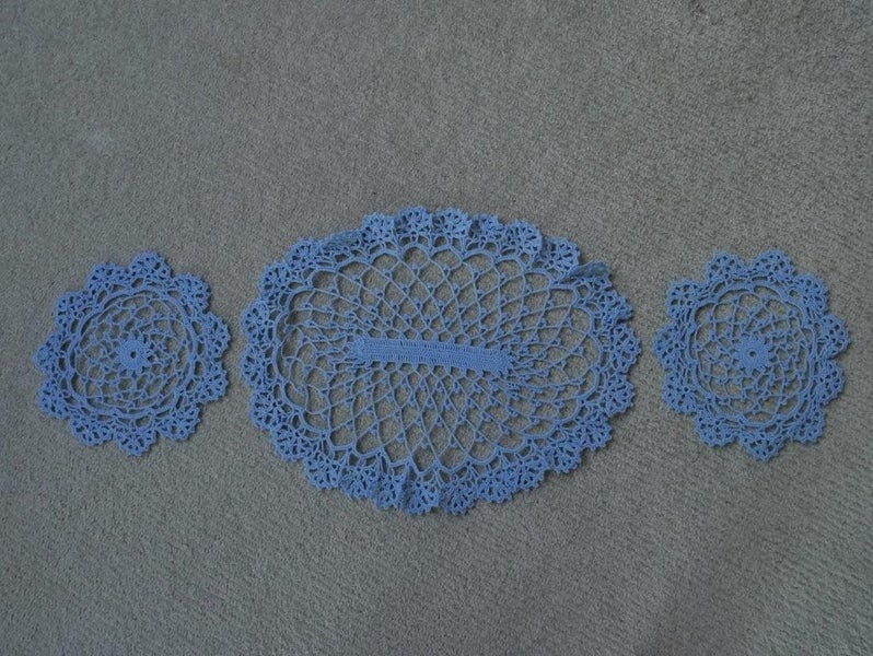 Dressing Table Doily Set 3 X Mats Trade Me