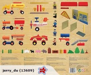 Brand new Woody City Set(100 pcs) Carousel 2