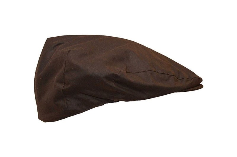 Flat Cap, Unisex, Waxed Cotton Hat, L (59cm) Carousel 2