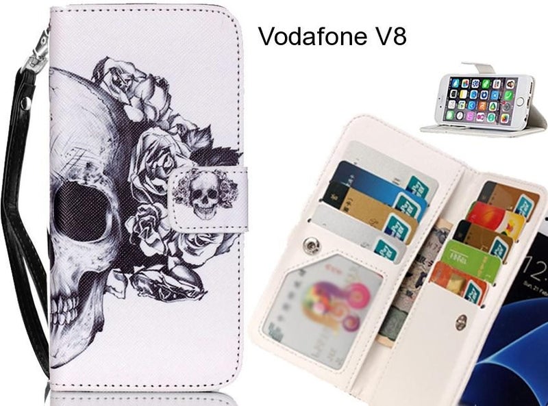 Vodafone V8 case Multifunction wallet leather case Carousel 1