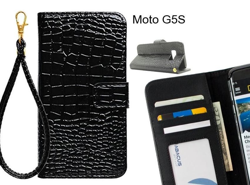 Moto G5S case Croco wallet Leather case Carousel 1