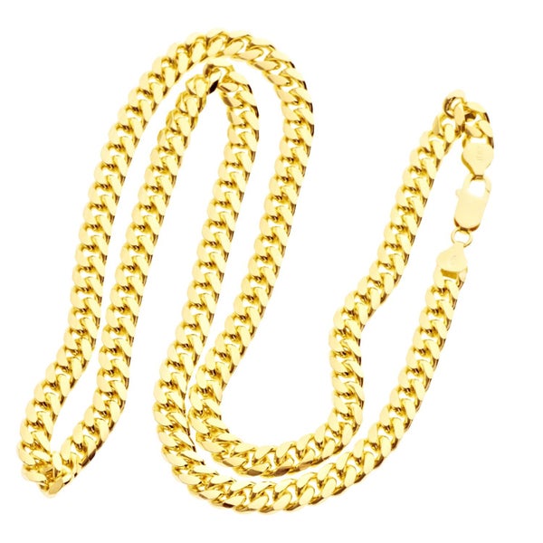 925 Sterling Silver Bling Chain - MIAMI CUBAN 7mm Carousel 4