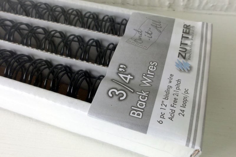 Zutter Products Bind-it-All Black Binding Wires 6pc - 3/4" 19mm wire ZUT-2653 Carousel 1
