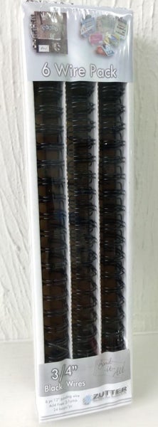 Zutter Products Bind-it-All Black Binding Wires 6pc - 3/4" 19mm wire ZUT-2653 Carousel 2