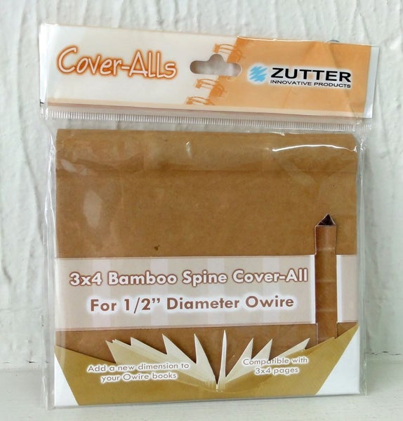 Zutter Products Zutter Bamboo Spine Cover-All Album Cover Kraft 3"x4" ZUT-2829 Carousel 1