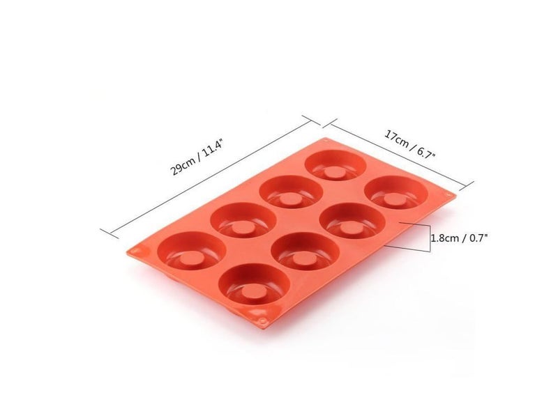 2 X Donut Mould (8 Cavity) Silicone Muffin Cups, Cake Baking Ring, Biscuit Mold63617602670977113