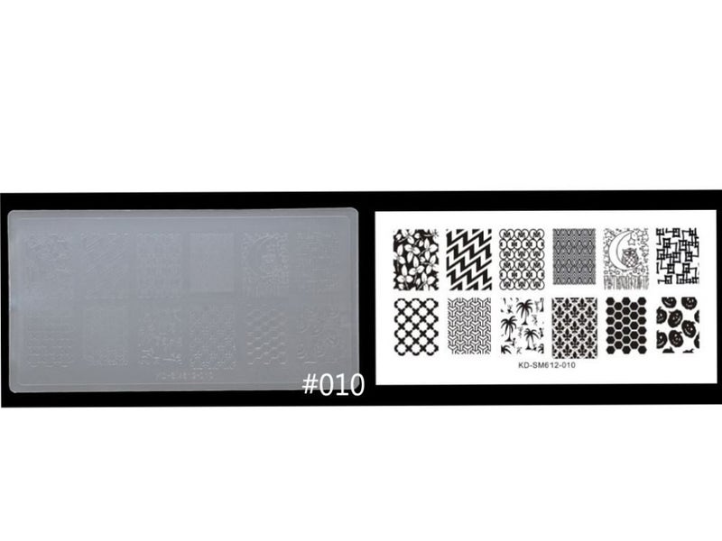Nail Art Stamper with 5 Large Stencils Carousel 13