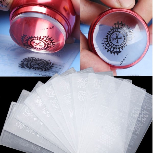 Nail Art Stamper with 5 Large Stencils Carousel 2