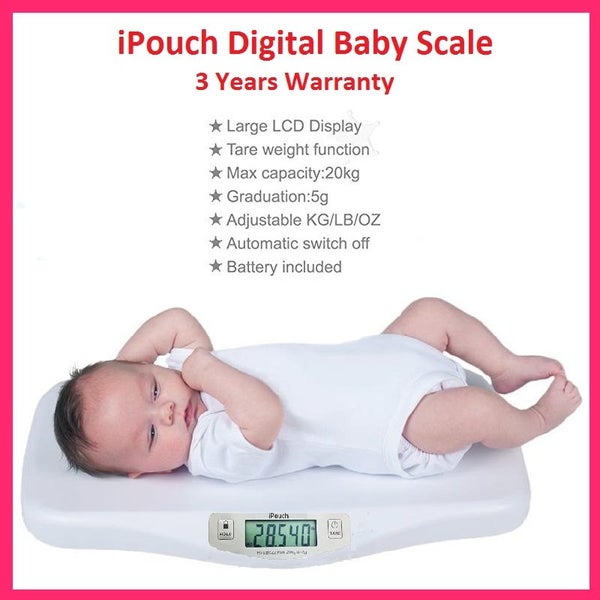 Brand New Digital Infant Baby Pet Scale with Hold Function - Up to 20KG Carousel 2