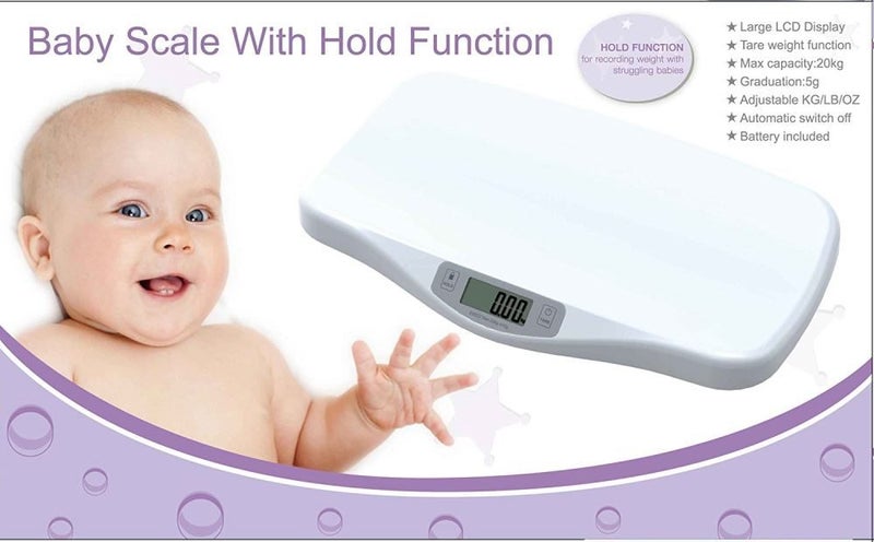 Digital Electronic Infant Baby Pet Vet Scale with Hold Function 20KG 5g Carousel 2
