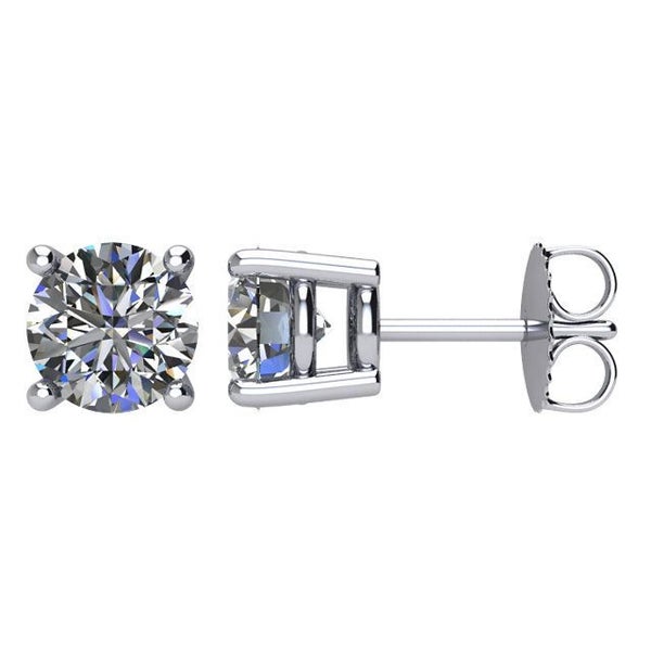 Classic: Platinum Diamond Earrings - Brand New Carousel 1