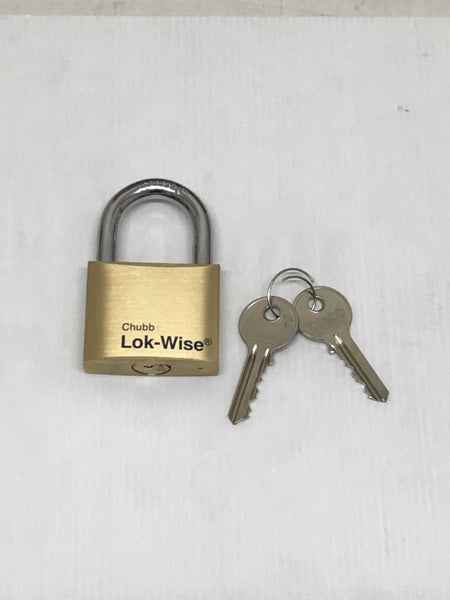 Chubb Lok-Wise Solid Brass Padlocks: C30 (Small) Carousel 2