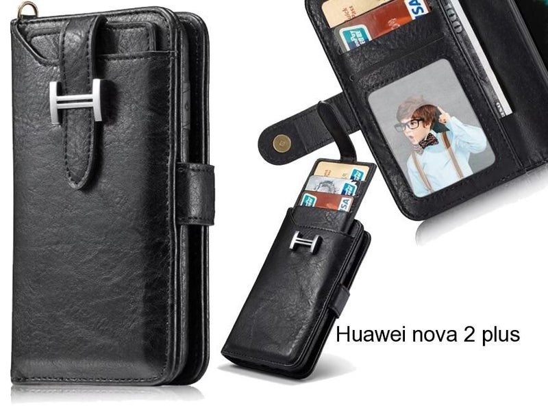 Huawei nova 2 plus Case Retro leather case multi cards cash pocket Carousel 1