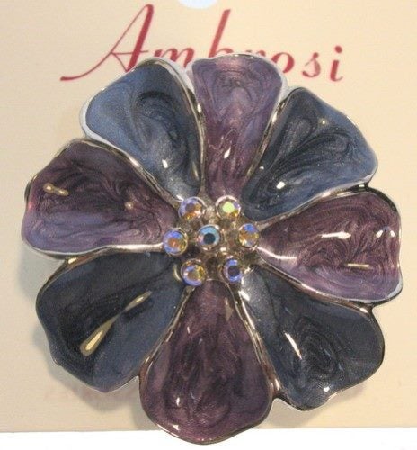 Enamel Flower Brooch (5cm x 5cm) Carousel 1