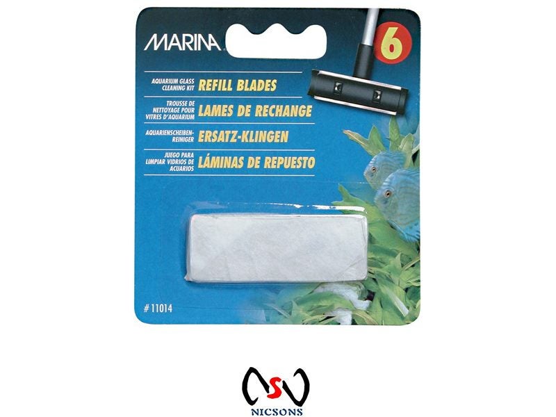 Marina Aquarium Glass Cleaning Refill Blades - 6 Pack Carousel 1