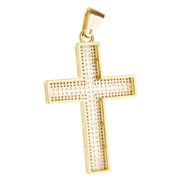 Premium Bling - 925 Sterling Silver Cross Pendant Carousel 2