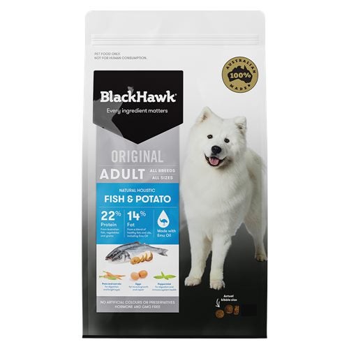 Black Hawk-Dog Food-Fish & Potato 20kg Carousel 1