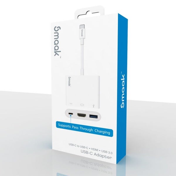 Smaak™ Foundation USB-C Adapter USB 3.0 + HDMI + USB-C Hub Carousel 2