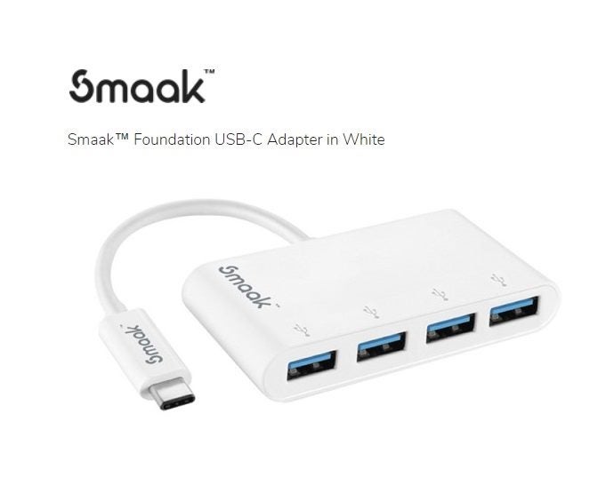 Smaak Foundation USB-C Adapter USB-C to 4 x USB 3.0 Hub Carousel 1